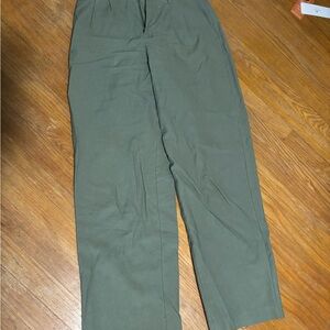 Women’s Green Wide Legged Dress Pants